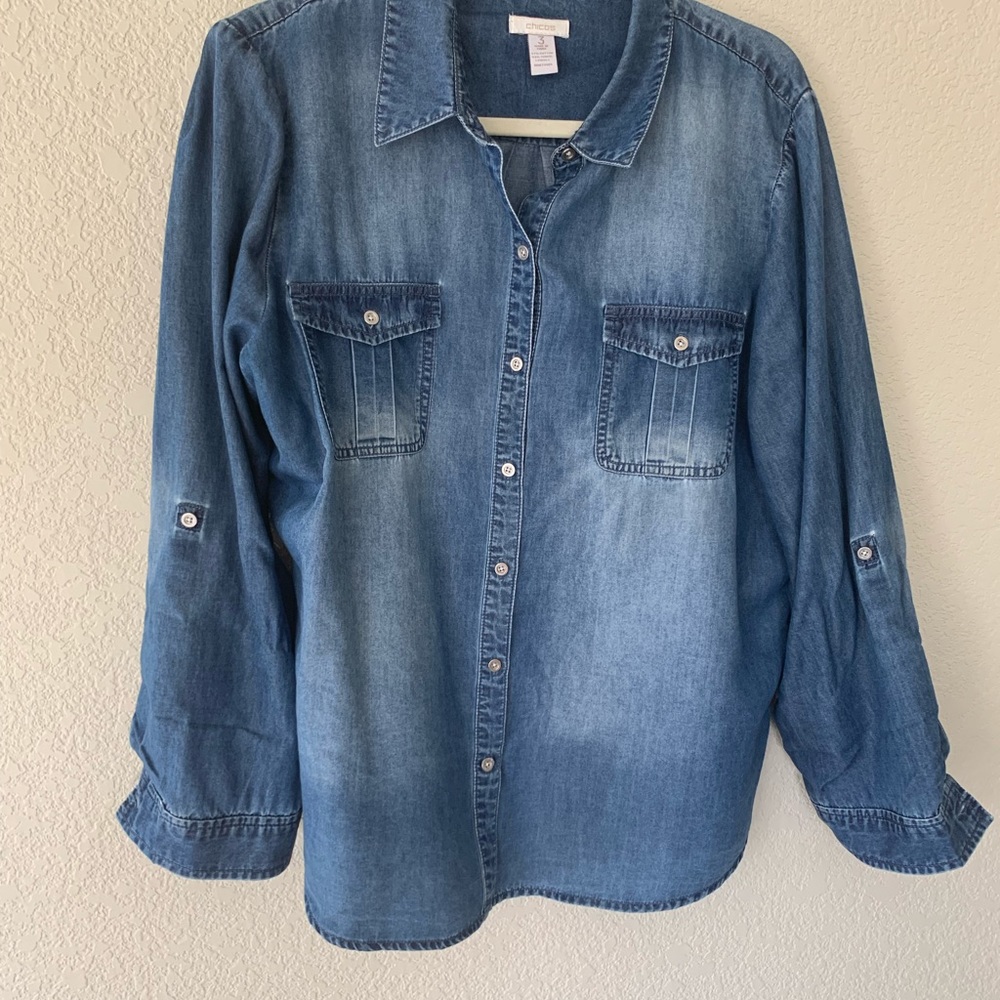 CHICO’S Jean Shirt